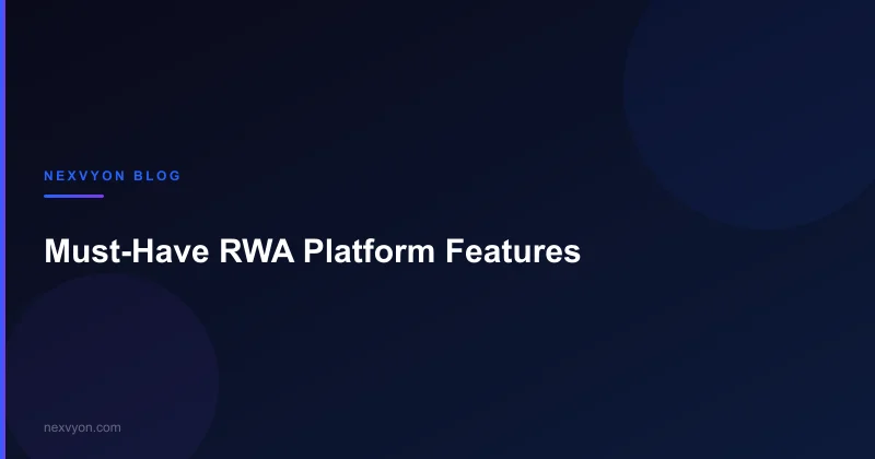 Top Features That Make Real-World Asset Tokenization Platforms Stand Out